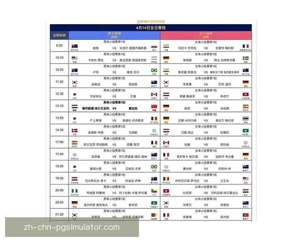 全新乒乓球系列赛事安排及时间表